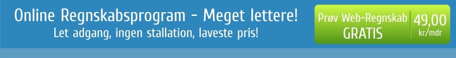 Online Regnskabsprogram - Pr&oslash;v gratis nu!